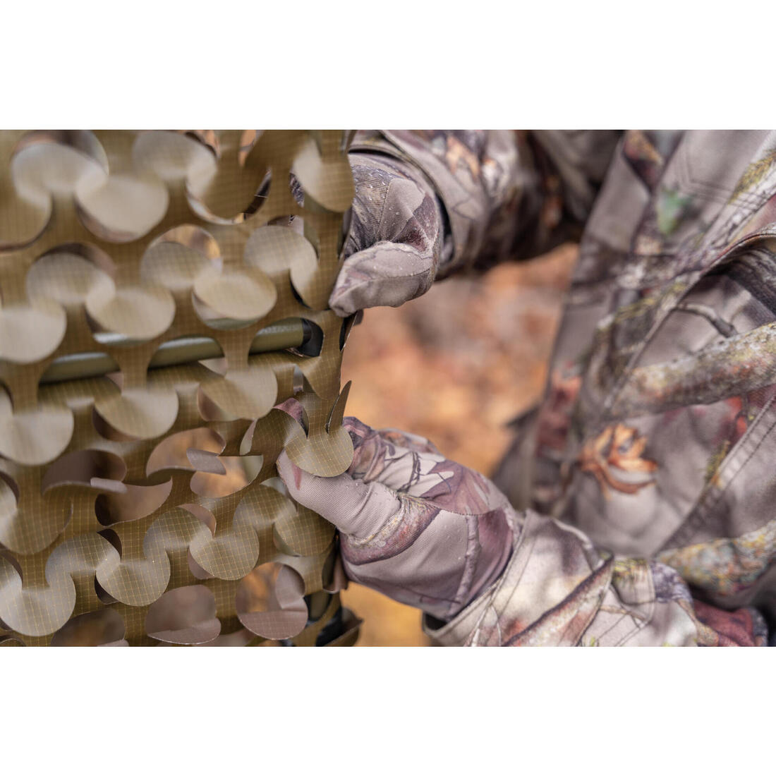 FILET CHASSE CAMOUFLAGE RÉSISTANT VERT ET MARRON 4M x 1,75M