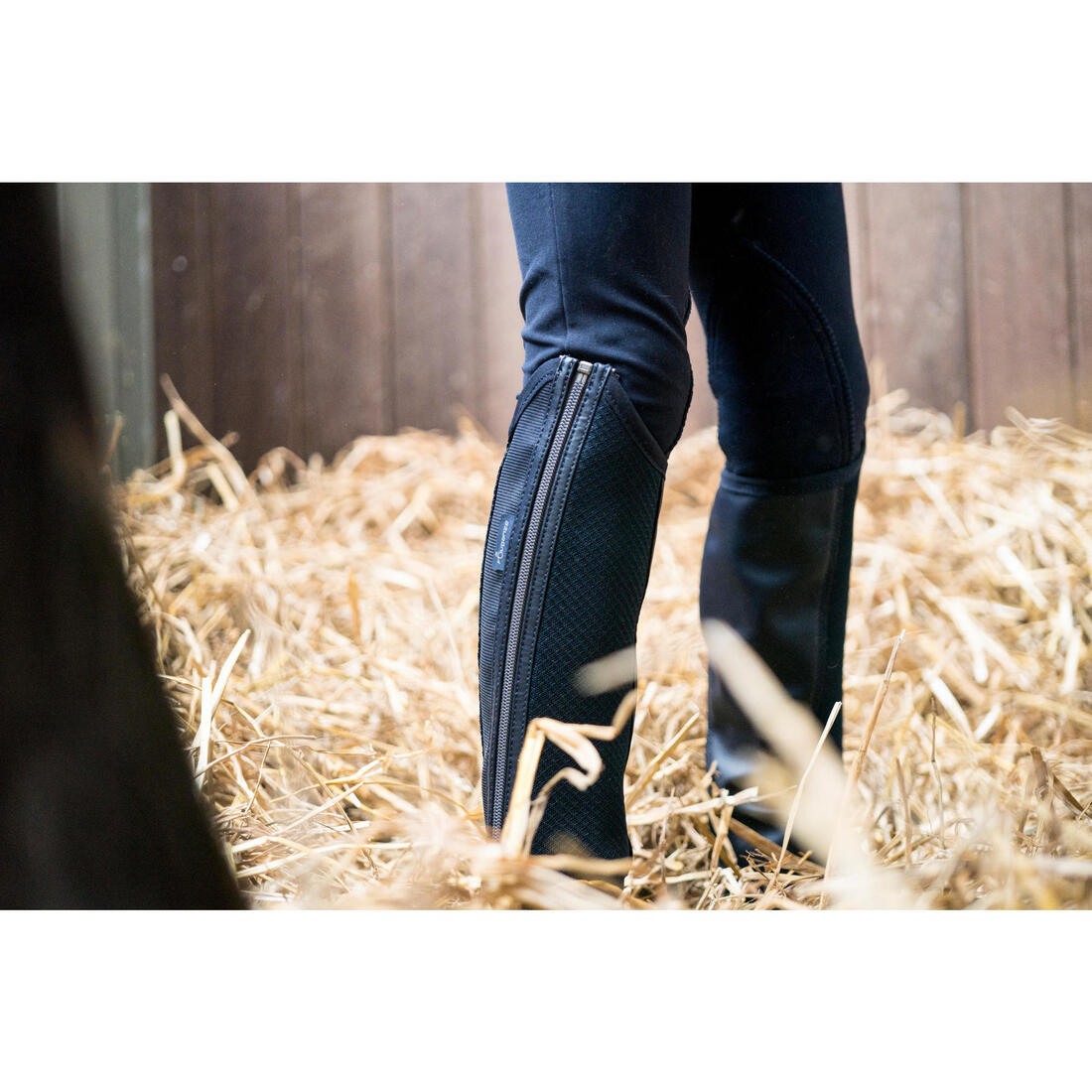 Mini-chaps équitation mesh Enfant - 100 marine