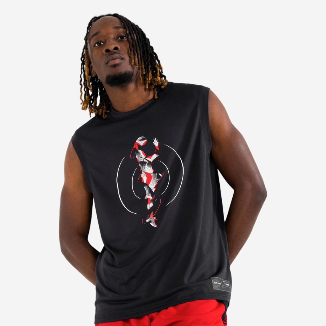 MAILLOT DE BASKETBALL SANS MANCHE HOMME/FEMME - TS500