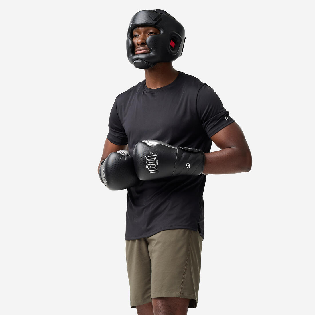 Casque de boxe adulte intégral, noir et