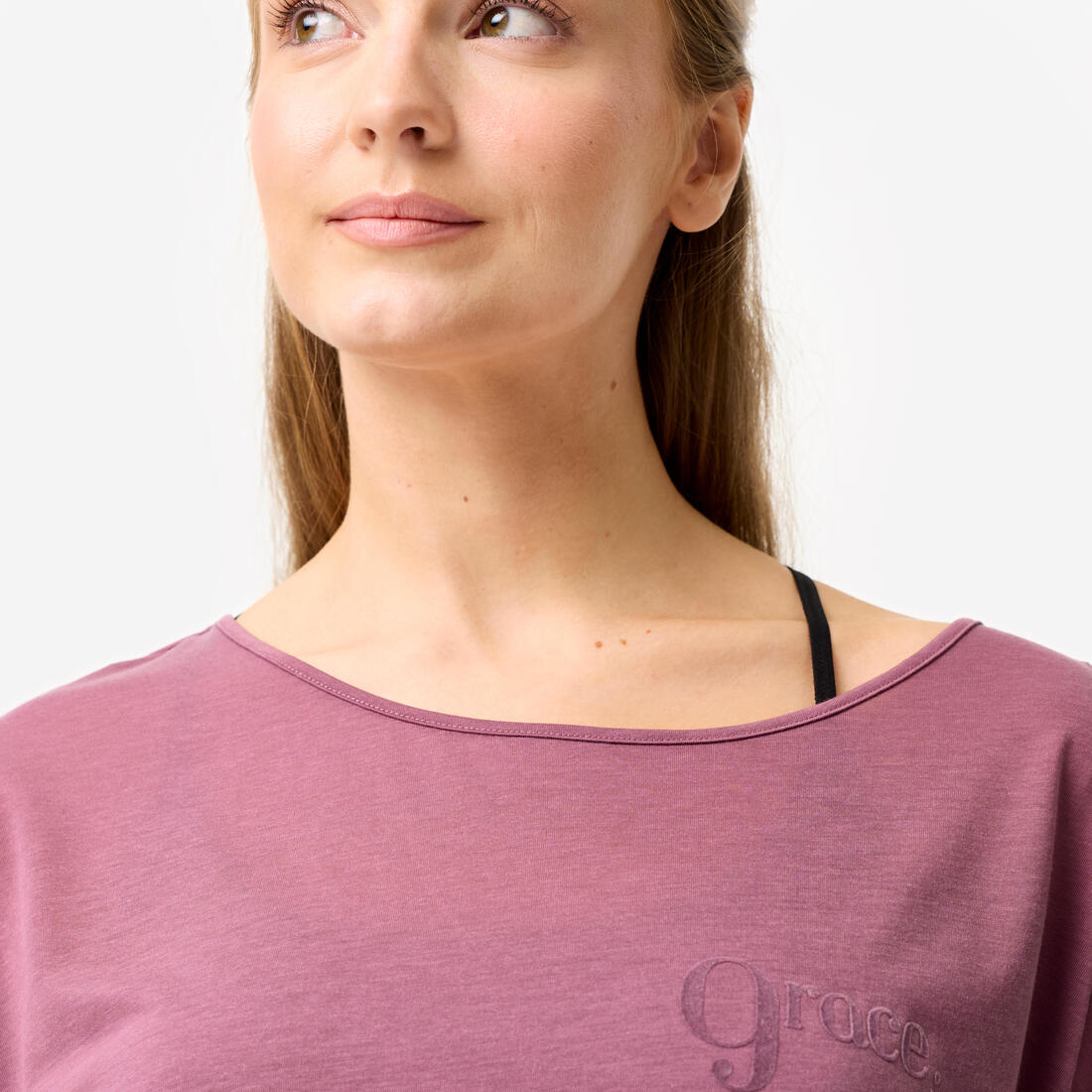 T-shirt danse moderne, manches courtes fluides femme