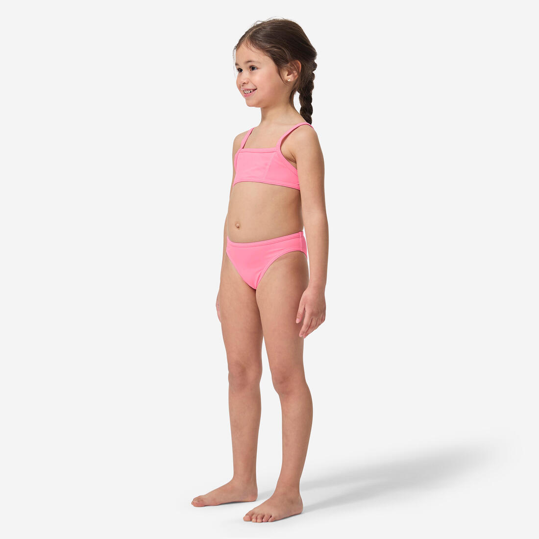 maillot de bain 2 pièces SURF FILLE BRASSIERE TURQUOISE BALI 100