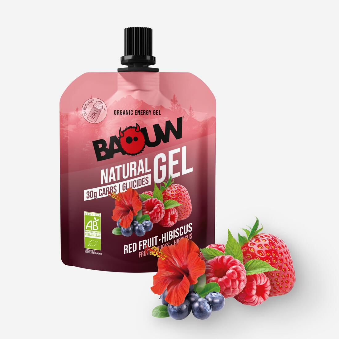 Gel énergétique BIO fruits rouges hibiscus - 85g