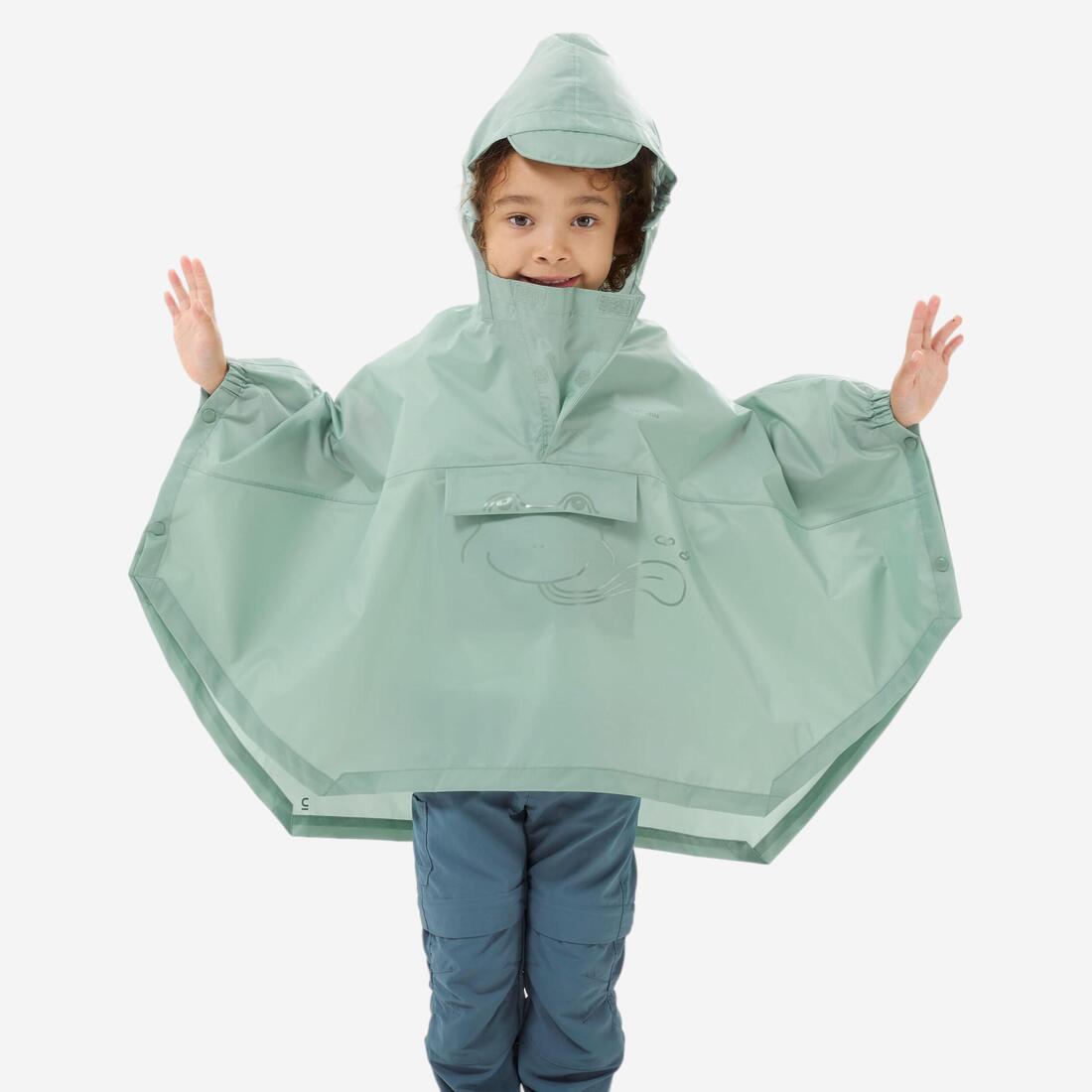 Cape de pluie enfant 2-6 ans, MH100 verte