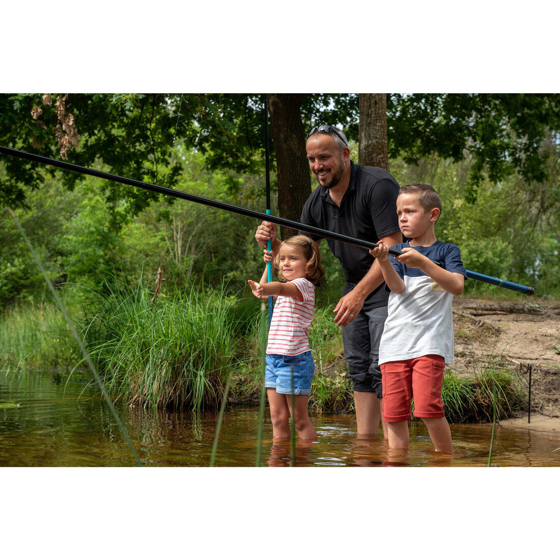 Panoplie canne + ligne montée firstfish 300  pour la pêche au coup.