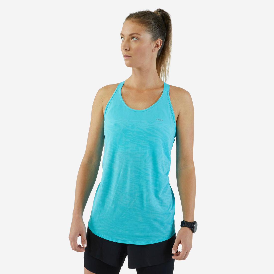 Débardeur running avec brassière intégrée femme - kiprun run 500 confort