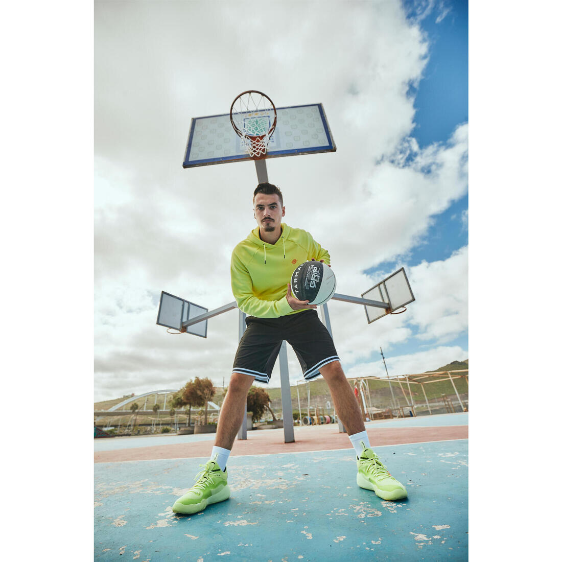Ballon de basket adulte bt500 grip taille 7