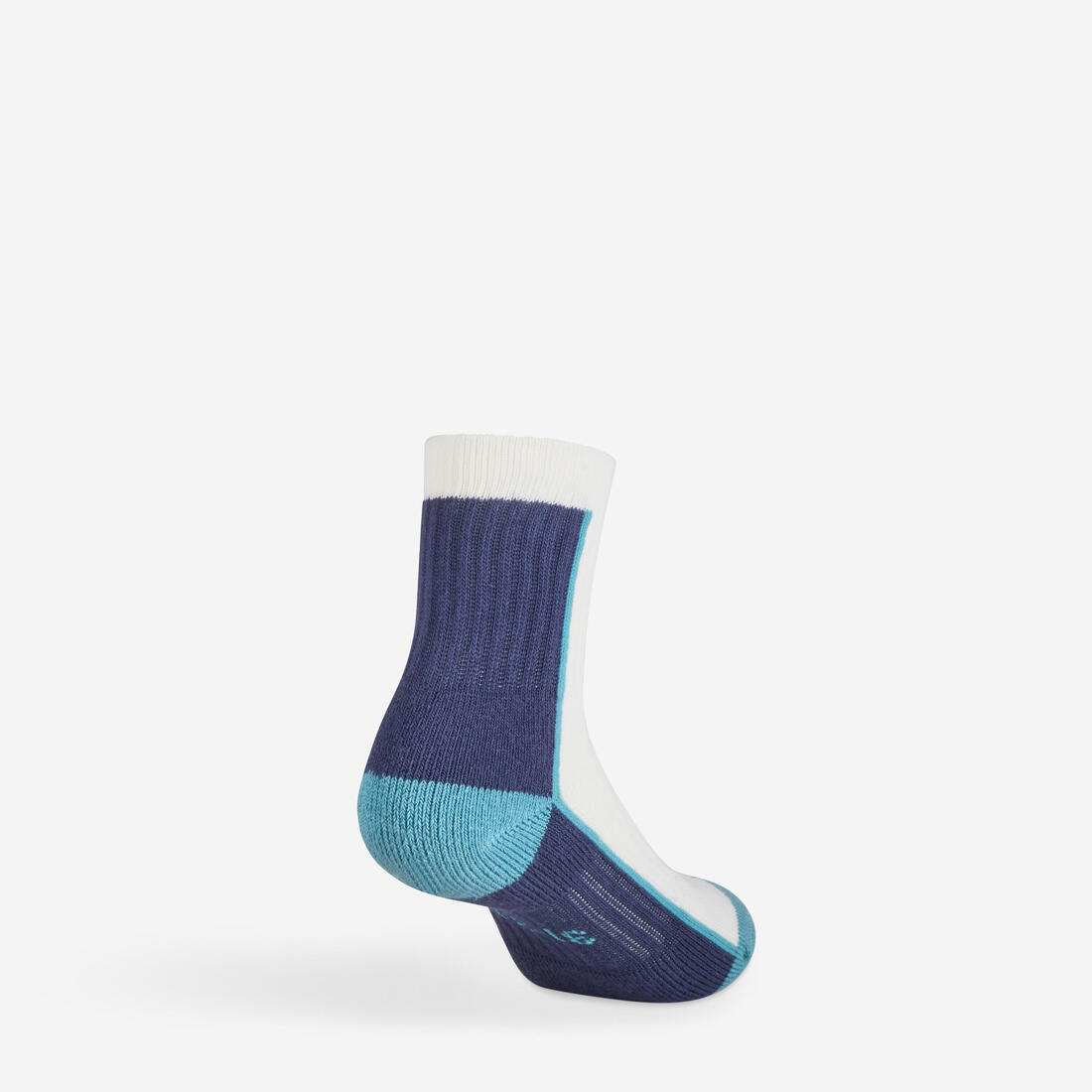 CHAUSSETTES DE SPORT ENFANT HAUTES RS 500 BLANC MARINE LOT DE 3