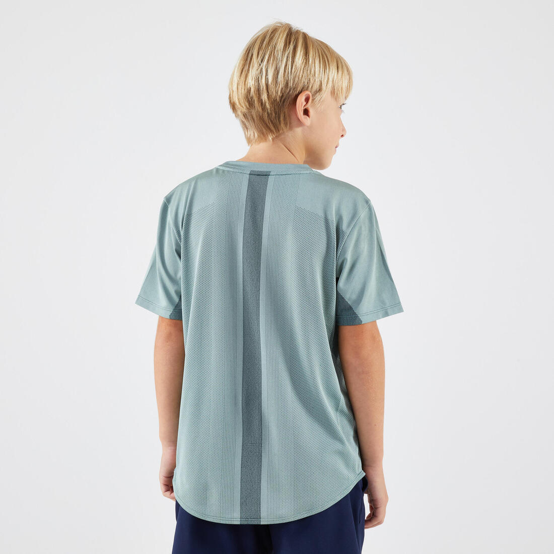 T-shirt de tennis Junior - T-shirt Light bleu foncé