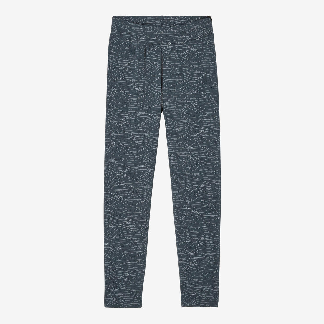 Legging 7/8 fitness femme Fit+ - 500 Imprimé rose Fushia