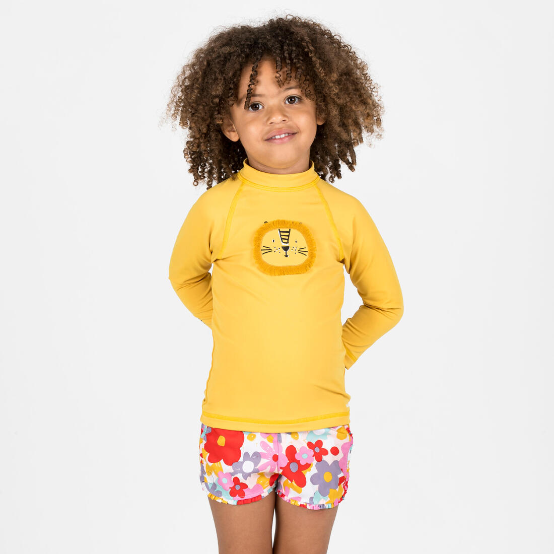 T-shirt anti uv bébé manches longues imprimé savane
