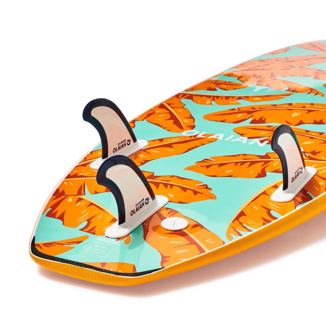 Planche de surf mousse 6' - 500 jaune