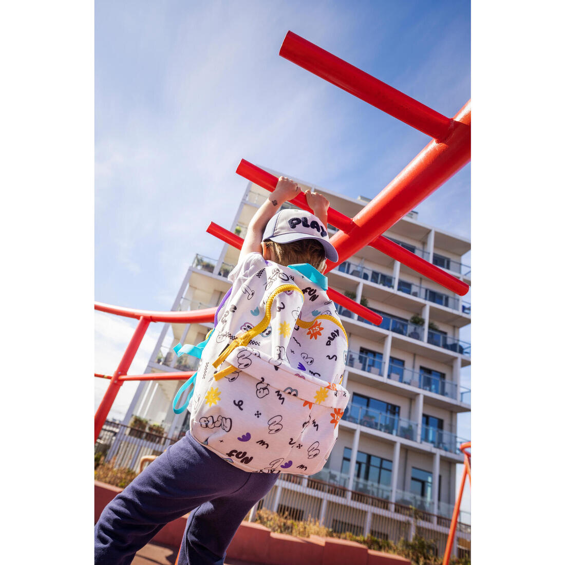 Petit sac à dos enfant 2 poches, Play 100 10L