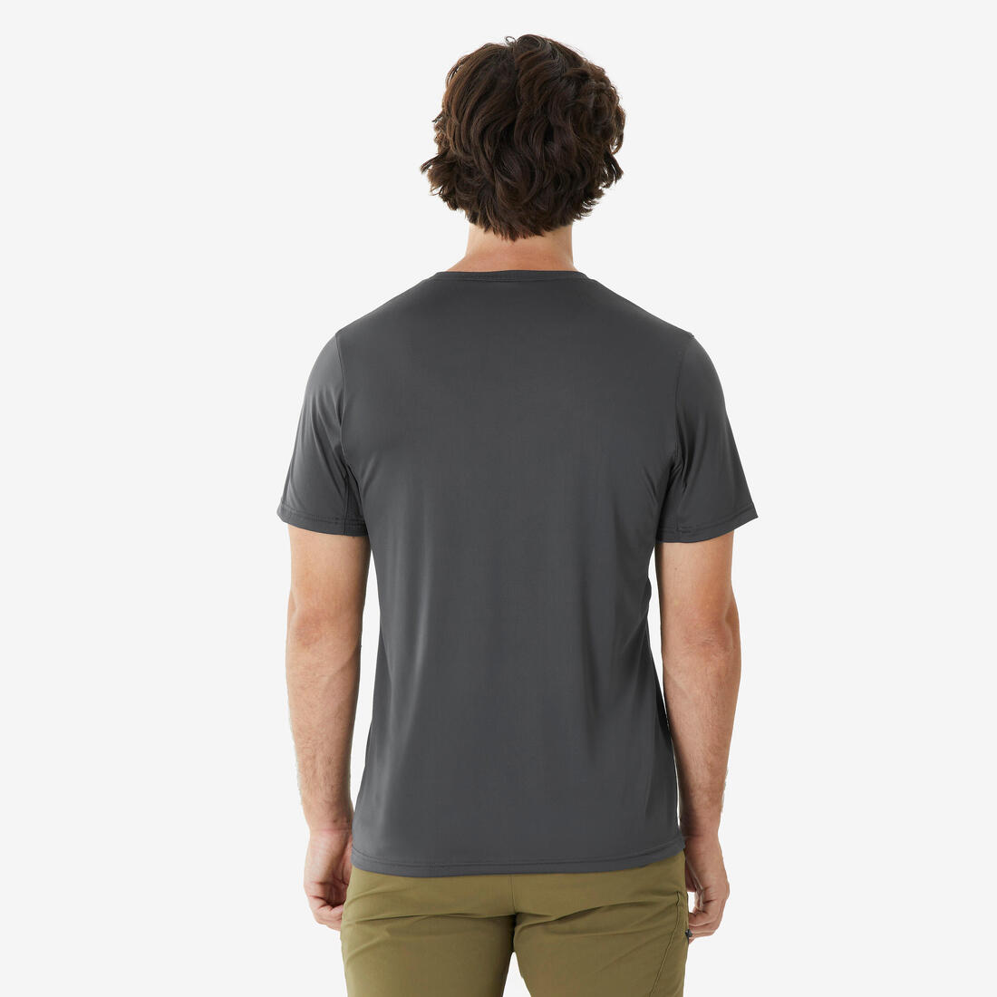 T-shirt de randonnée manches courtes en synthétique - Homme-  MH100