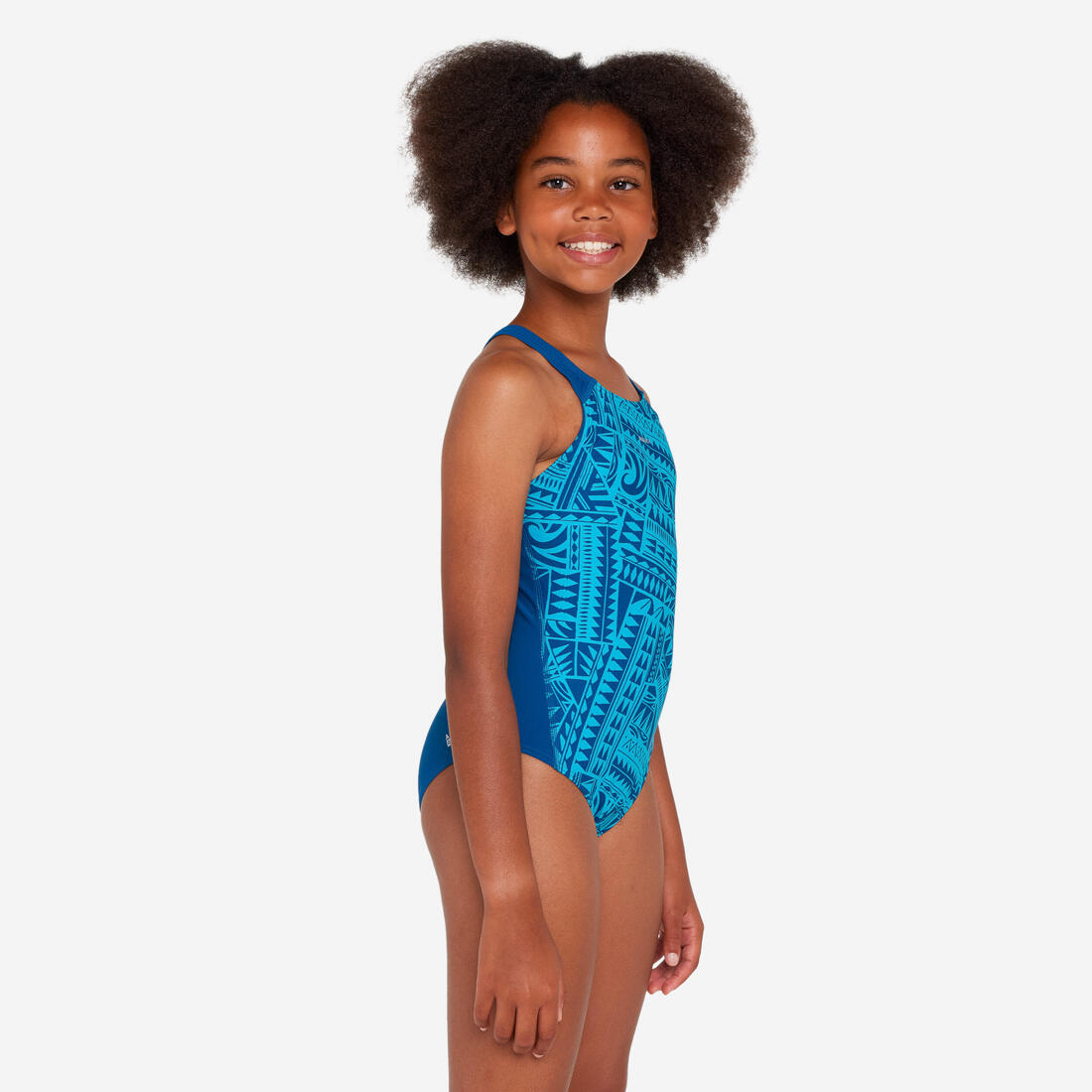 Maillot de bain 1 pièce natation Fille - 500 Kamyleon