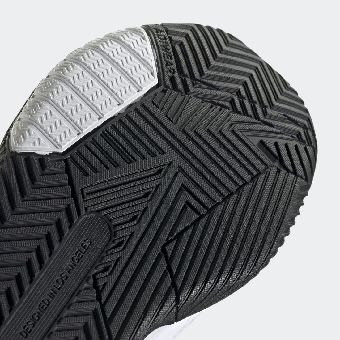Chaussure de basketball Adulte - Adidas Own The Game 3.0 blanc noir