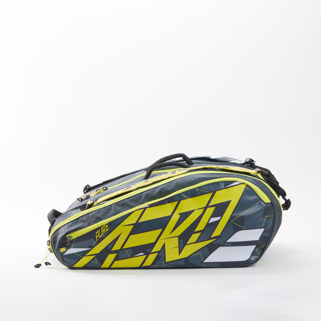 SAC DE TENNIS THERMOBAG - BABOLAT RH12 PURE AERO 12 RAQUETTES GRIS JAUNE