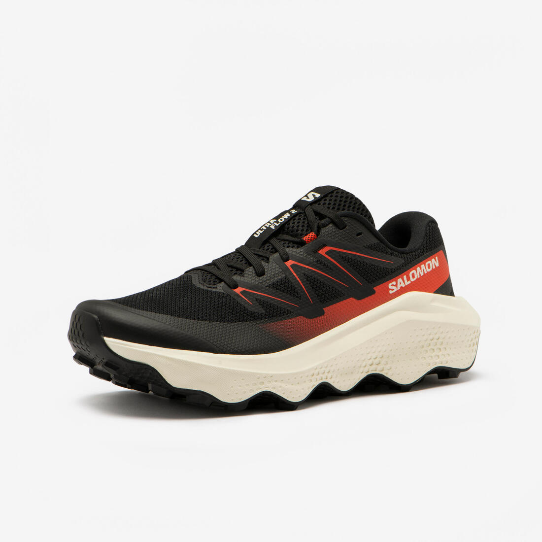 Chaussures de running trail homme, Salomon ultra flow 2, noir blanc et