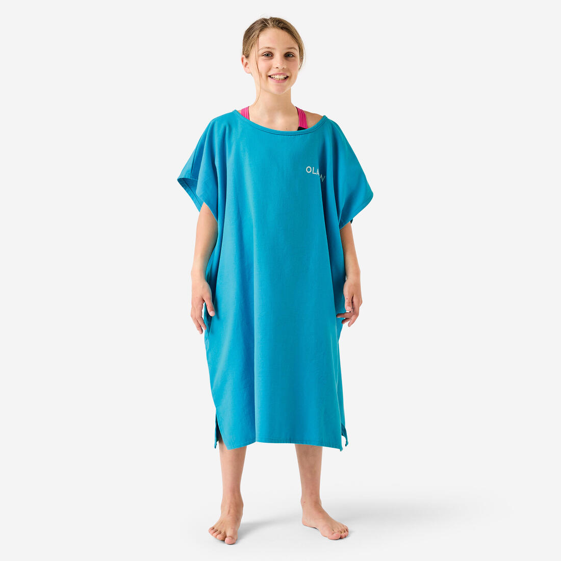 Poncho surf Enfant - 100 bleu