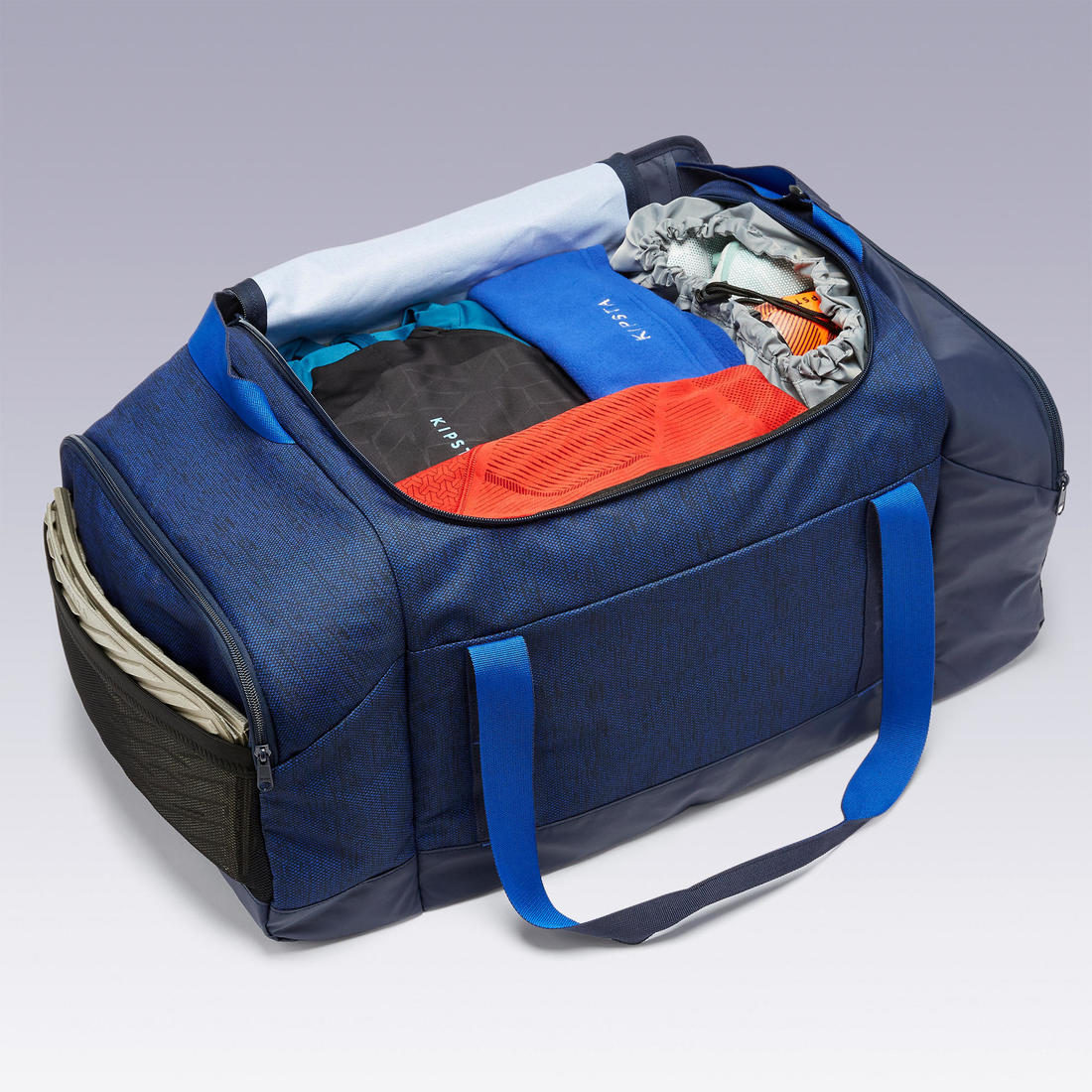 Sac sport 55L - ACADEMIC noir et gris