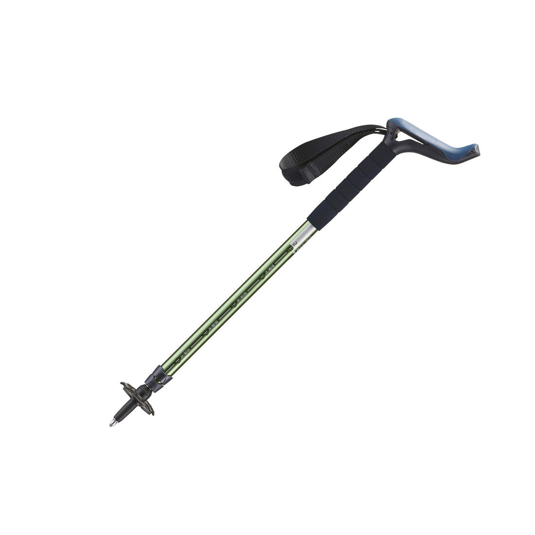 1 bâton canne de randonnée - MT100 Ergonomique vert
