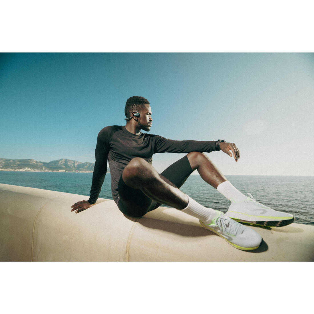 Écouteurs sans fil sport oreilles libres, DS500 bleu