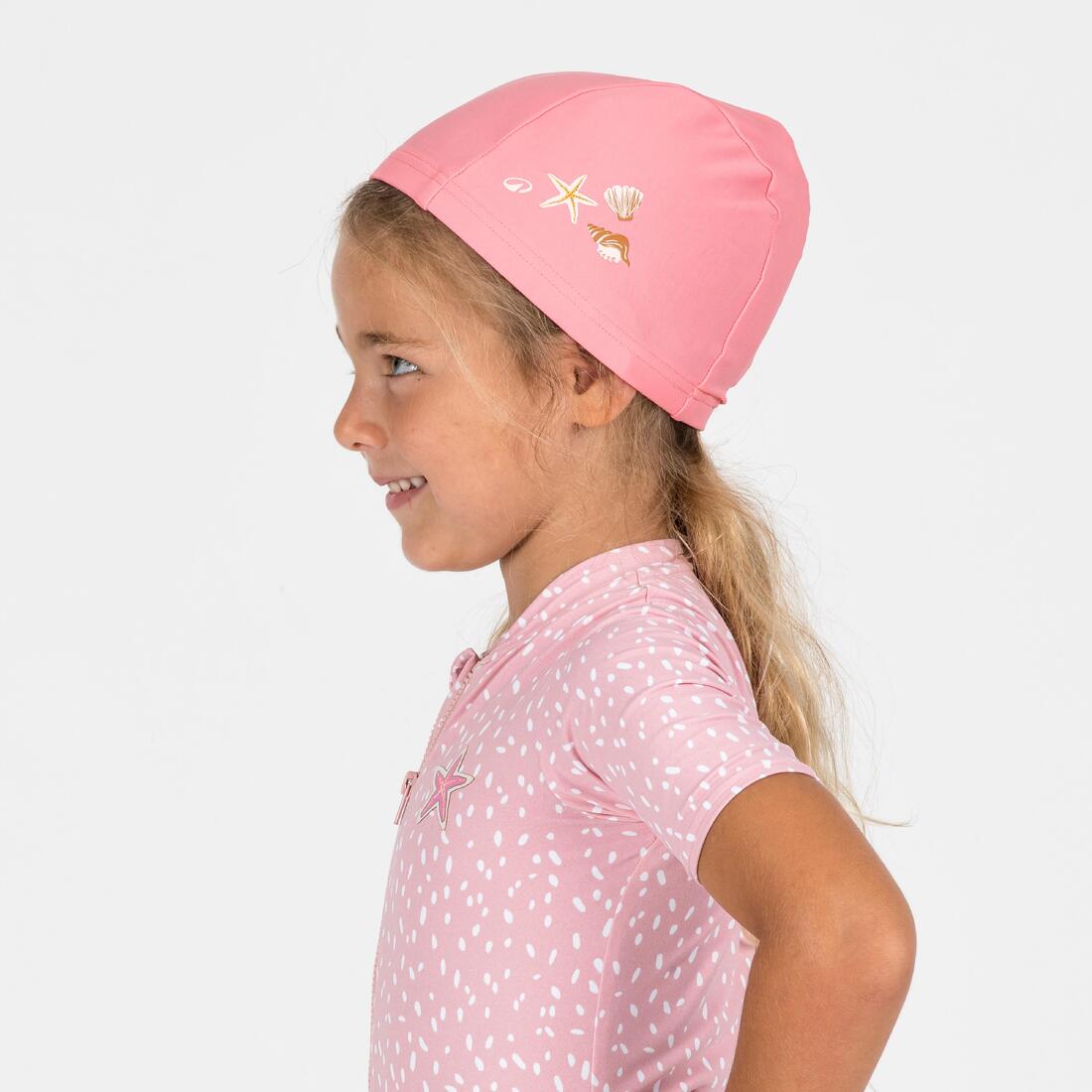 Bonnet De Bain Bébé Bleu Imprimé Tigre En Maille