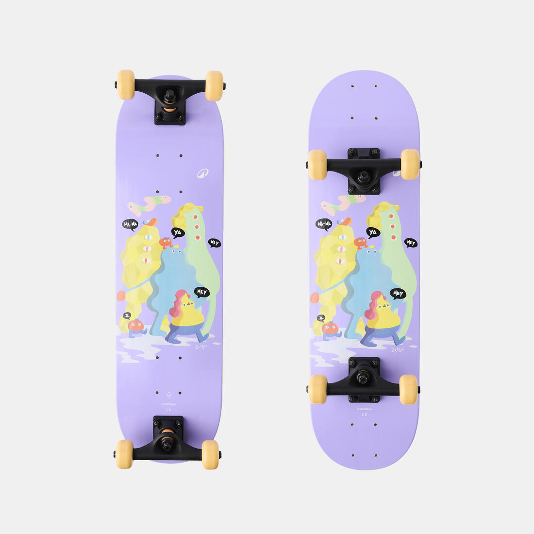 Skateboard enfant 3 à 7 ans Play 120 HAPPY MOUNTAINS