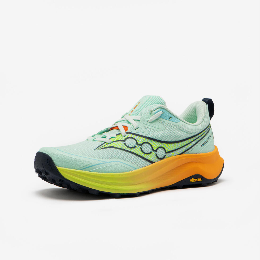 Chaussures de running trail femme, Saucony peregrine 16, bleu et