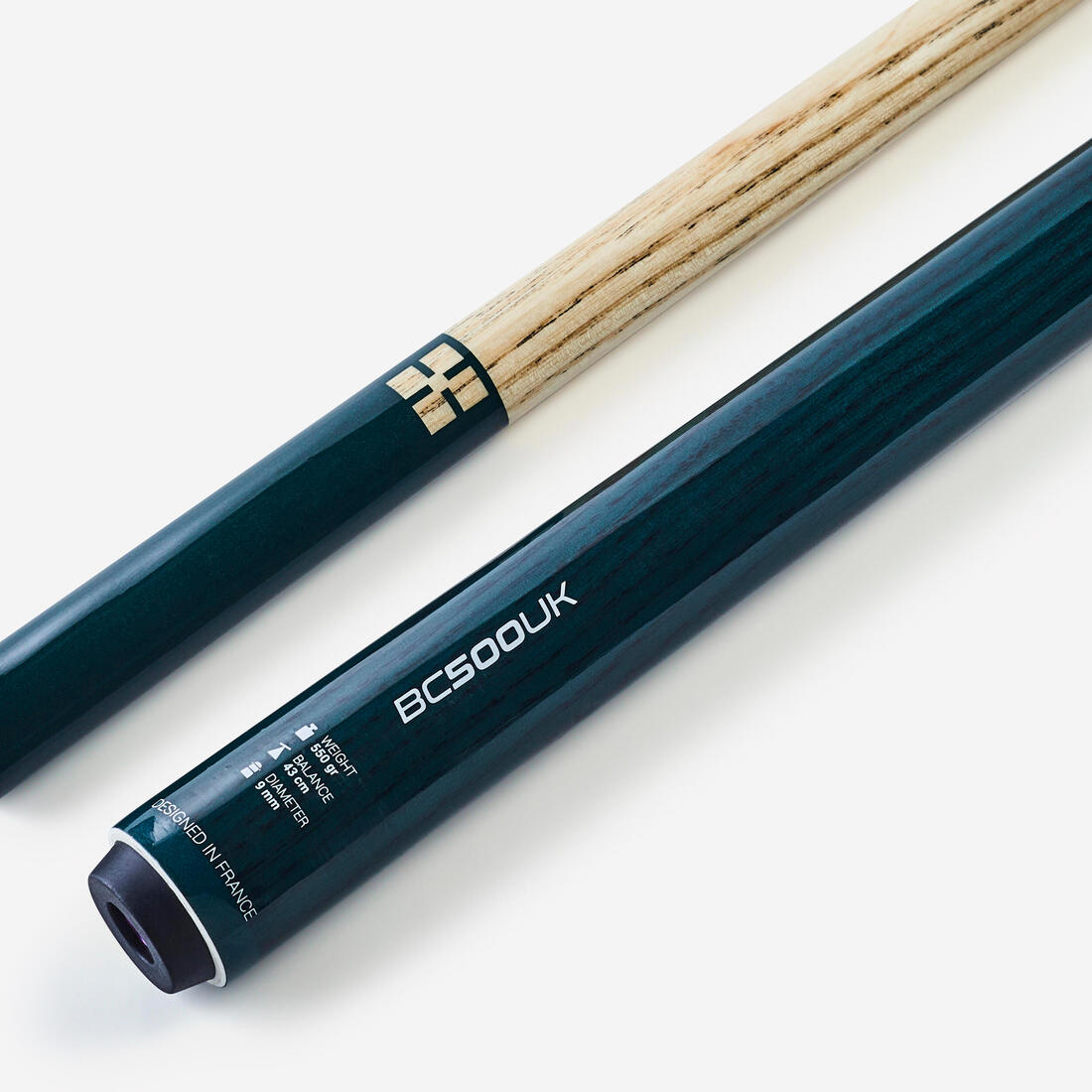 QUEUE BC 500 UK DE BILLARD ANGLAIS / SNOOKER EN 2 PARTIES À JONCTION 1/2, 9 mm