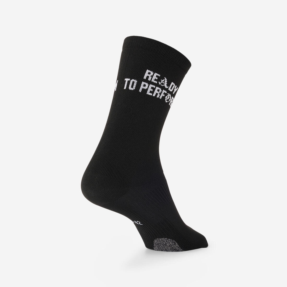 Chaussettes de fitness mi-mollet x5, noir imprimé