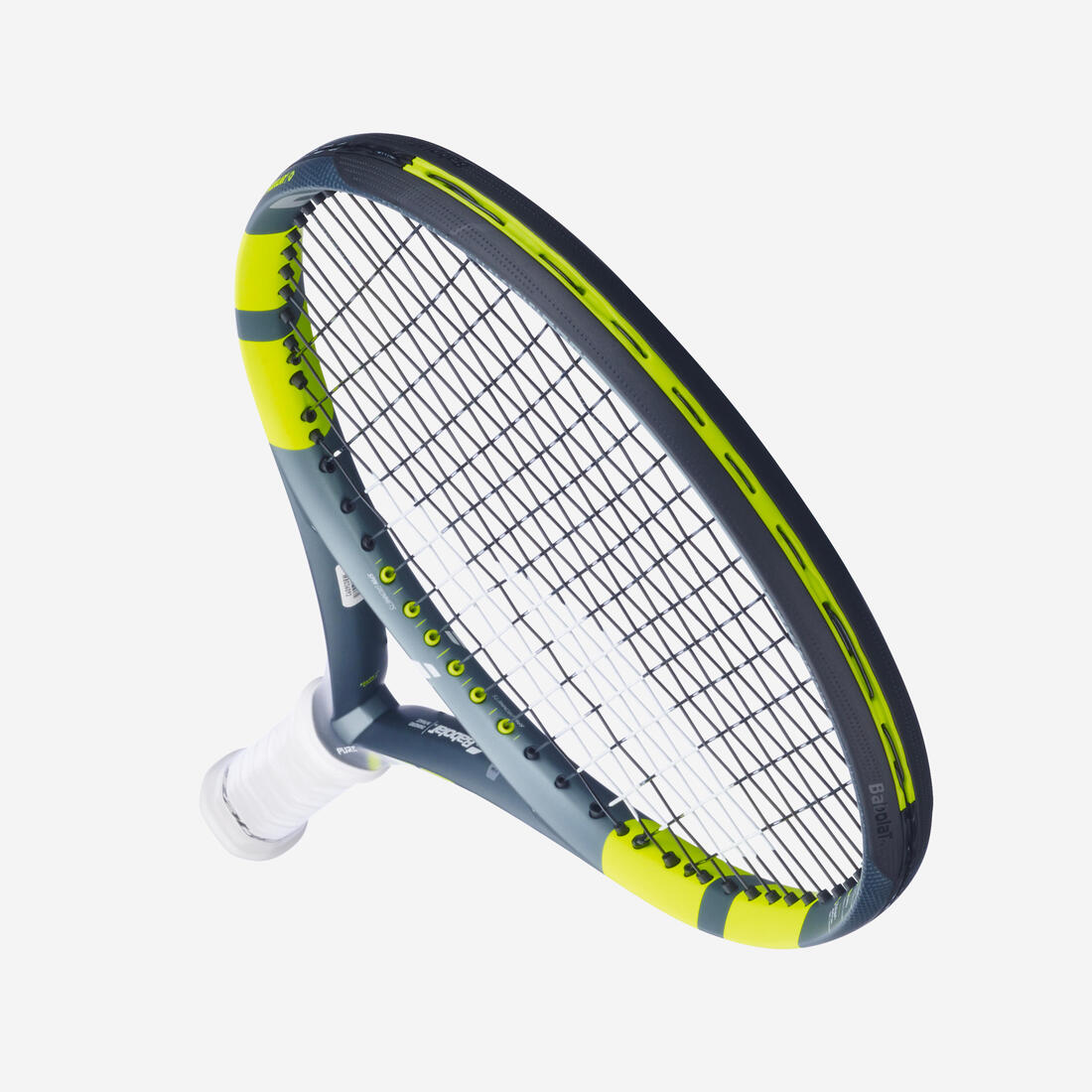 Raquette de tennis enfant 26 pouces, Babolat aero jr 26 gris jaune.
