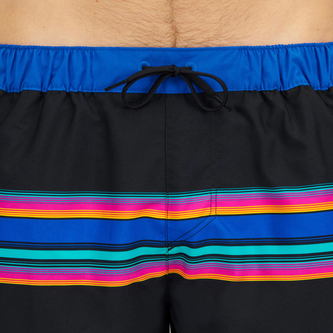 Surf boardshort court 100 SUNSTRIPE GREEN