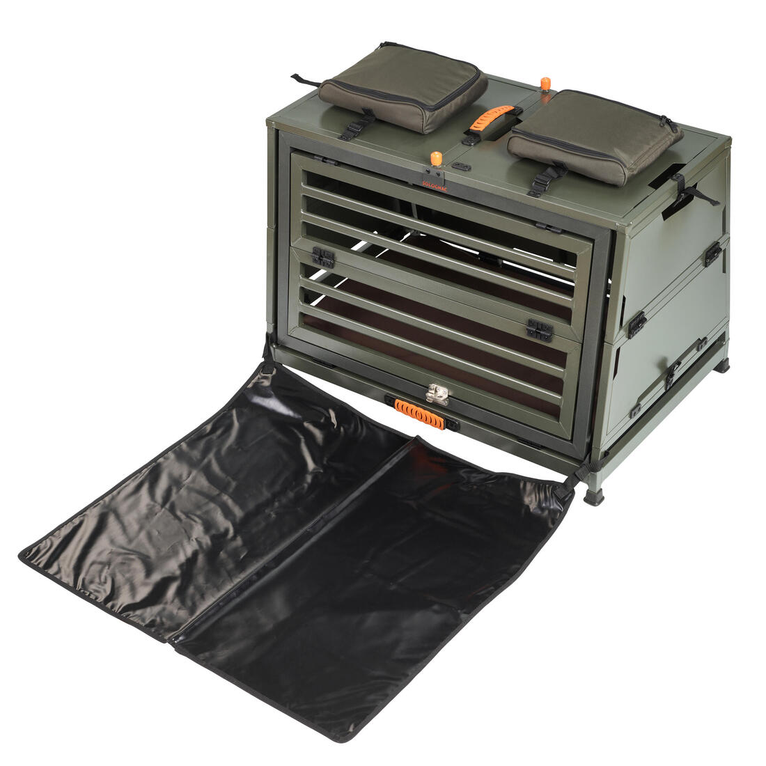 Caisse de transport pliable pour 1 chien aluminium 900
