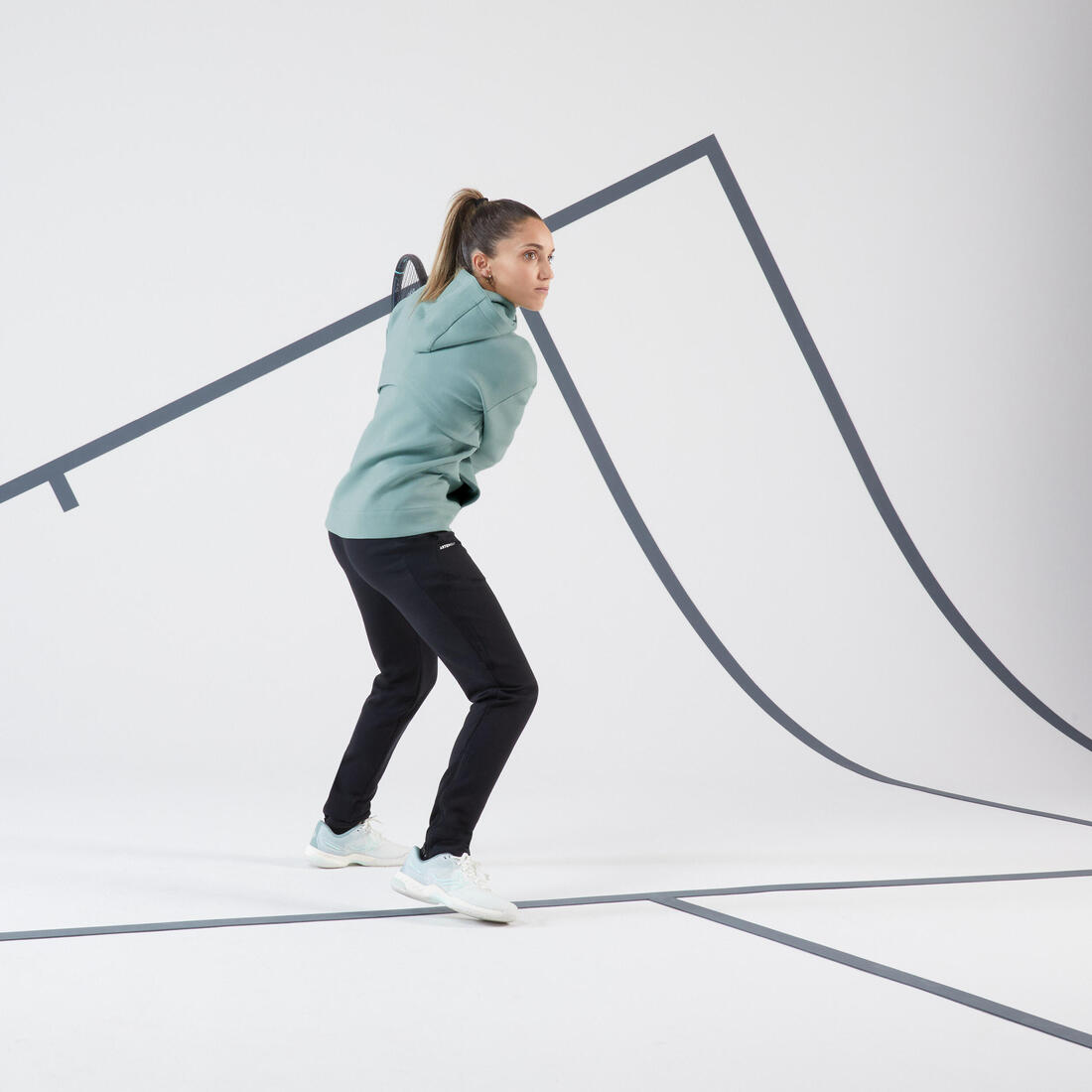 Pantalon tennis dry soft femme - Dry 900 marine