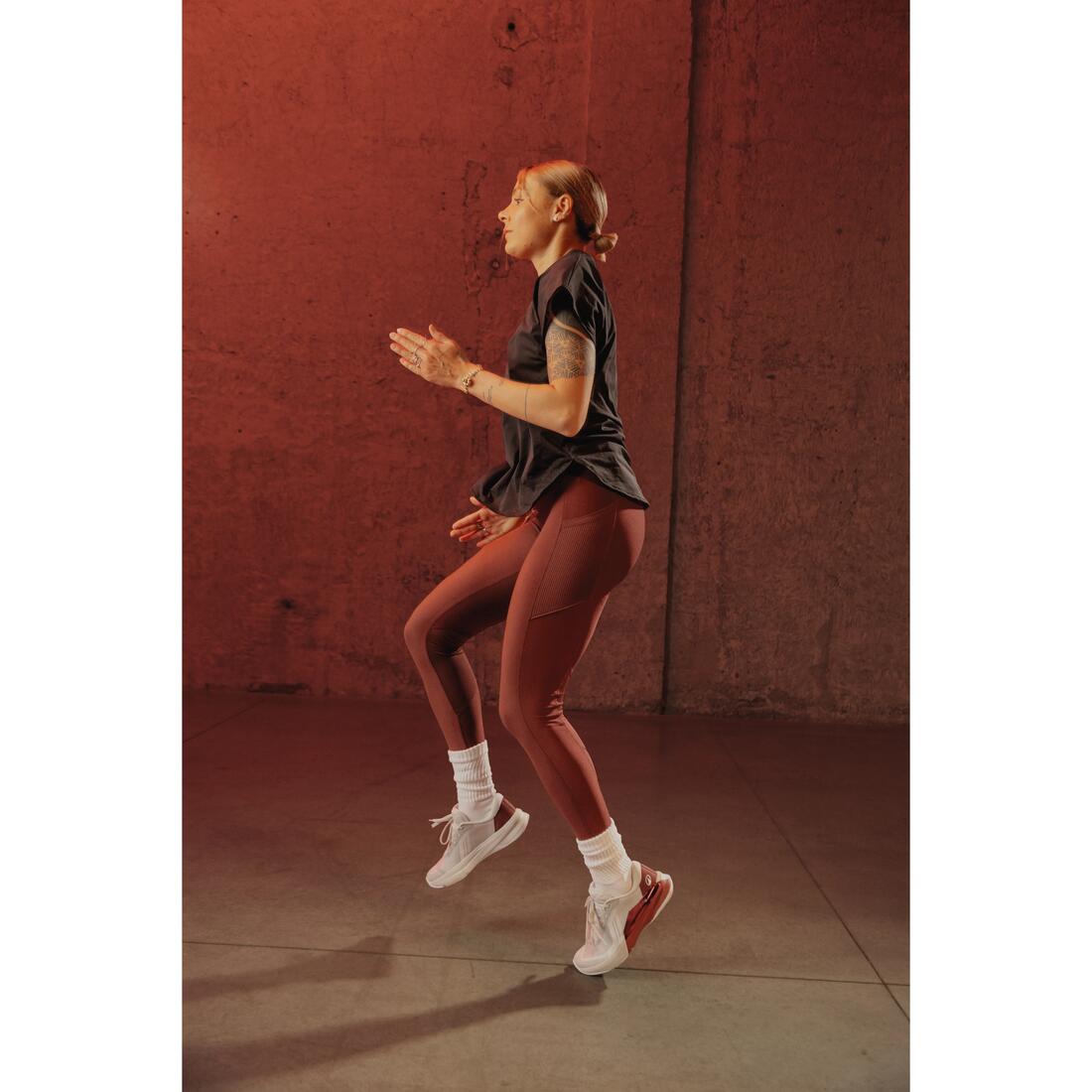 Legging de sport avec ceinture élastiquée femme