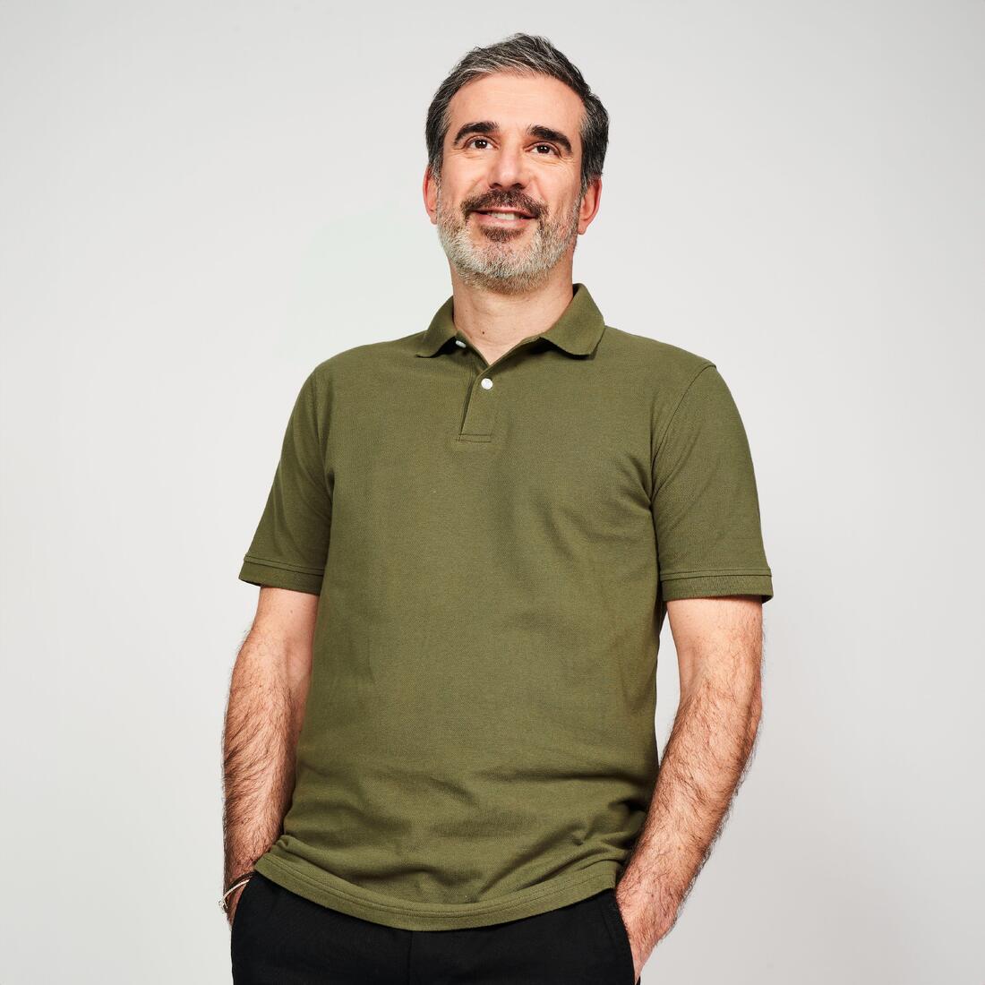Polo de golf en coton polyester manches courtes homme, MW500