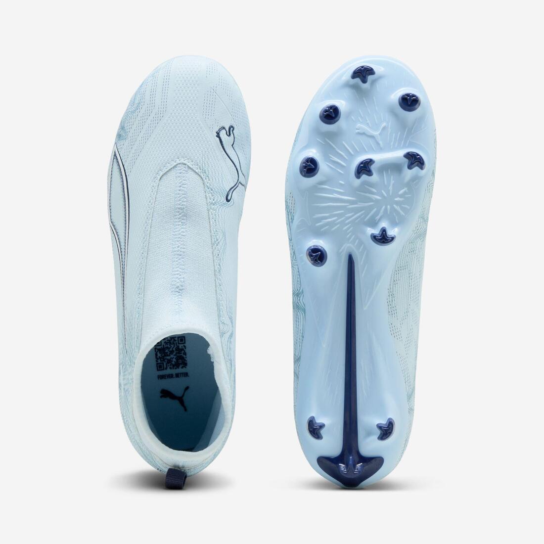 ULTRA 6 MATCH Laceless Chaussure FG/AG Enfant Bleu