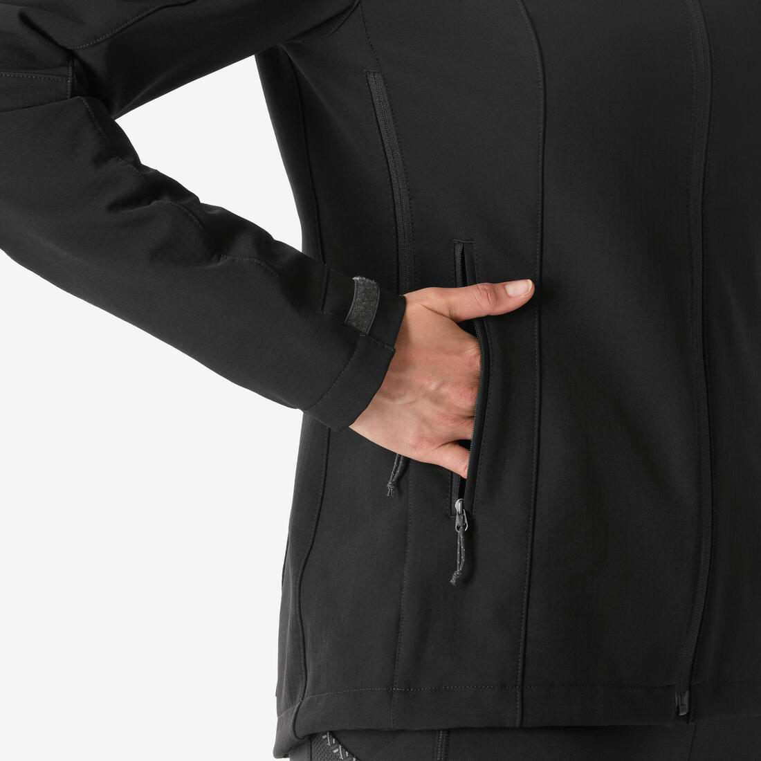 Veste softshell coupe-vent femme, MT500