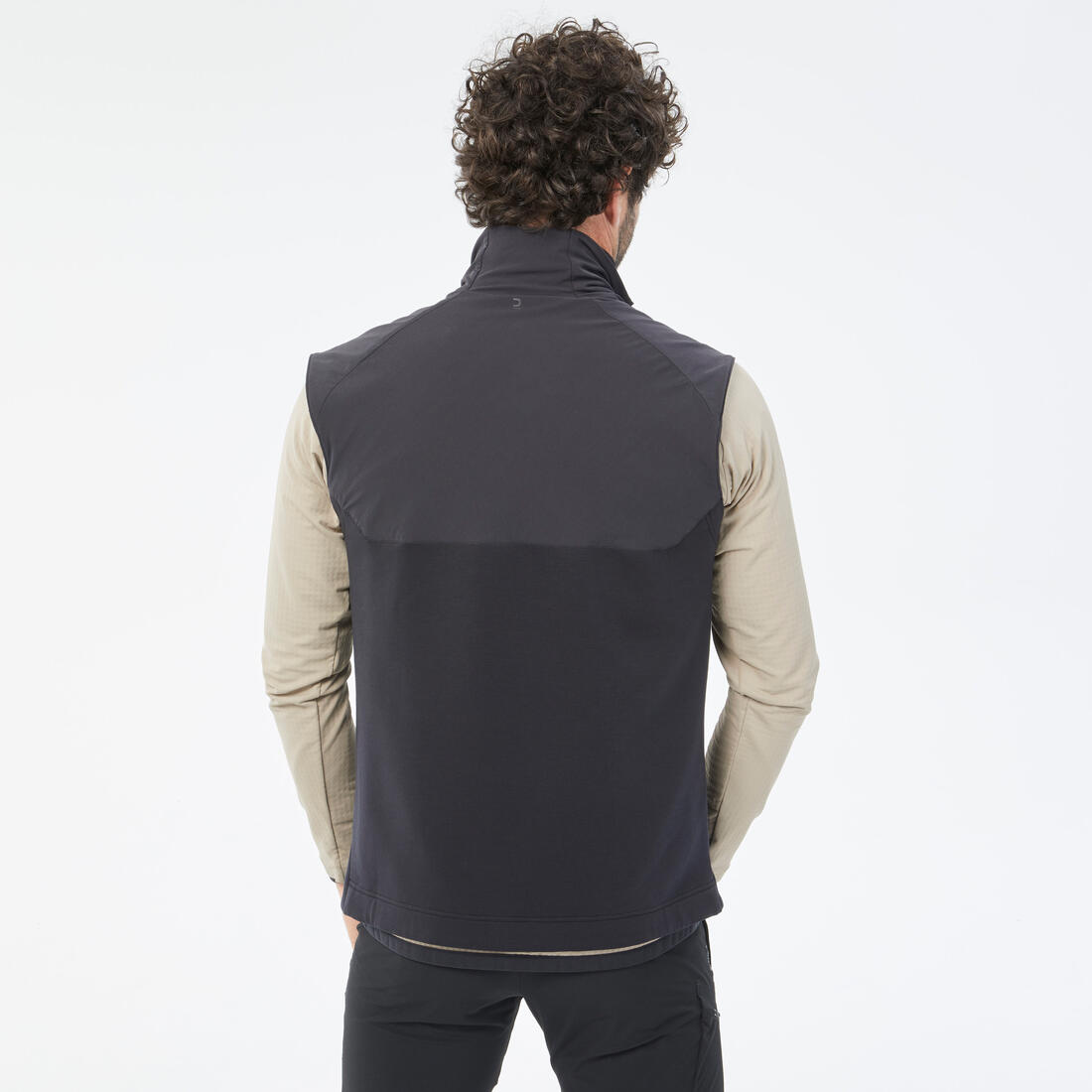 Gilet polaire de randonnée chaud homme, MH500 noir