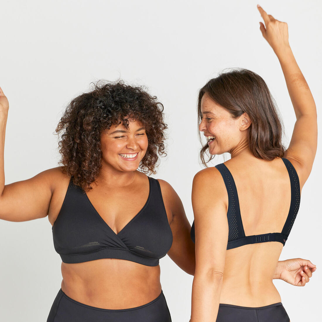 Haut de maillot de bain Femme toutes tailles - 6.50 – noir fumé