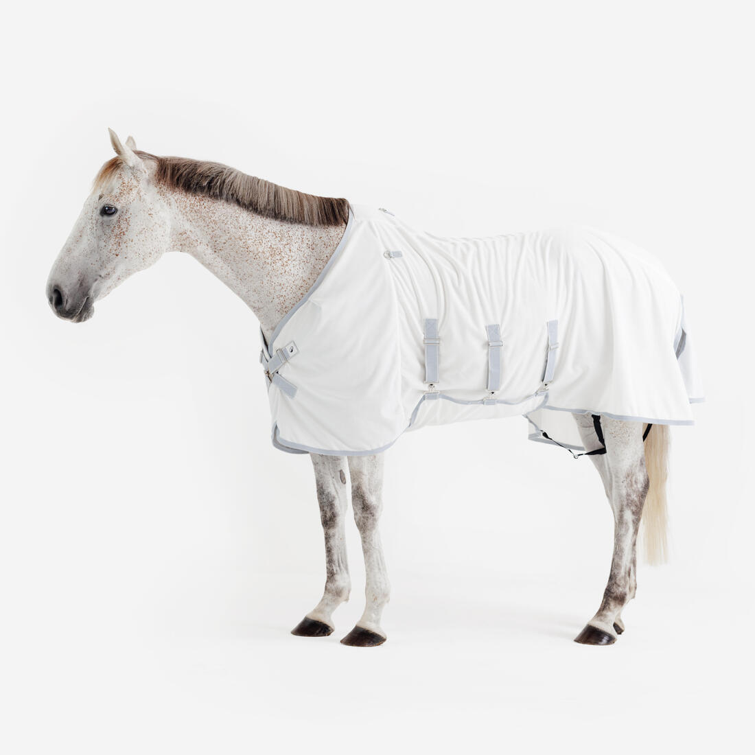 Chemise anti-mouche équitation Cheval et Poney - 500 Beige