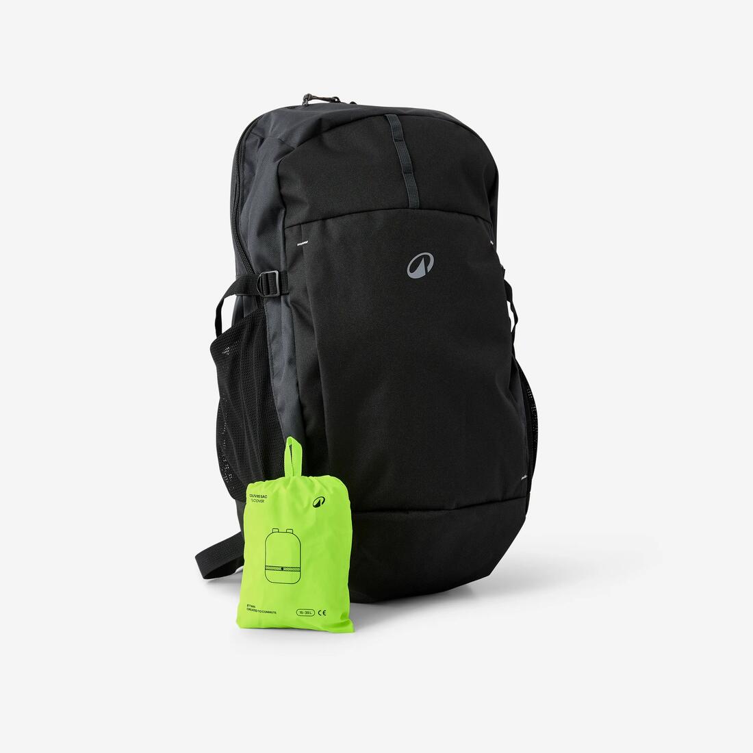 Housse de pluie pour sac et sacoche visibilité jour et nuit jaune fluo