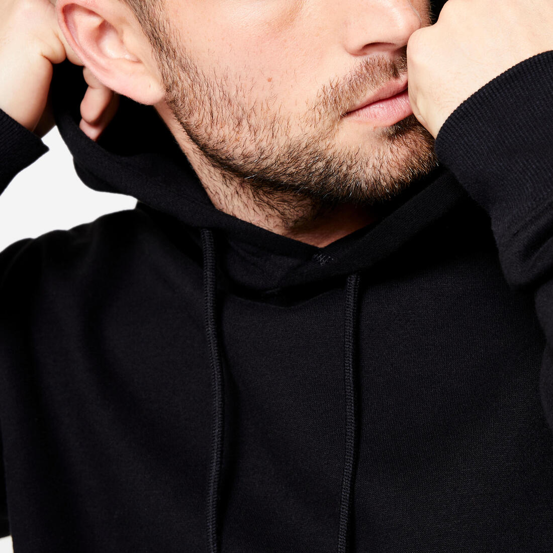 Sweat à capuche chaud en molleton homme