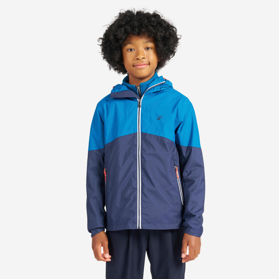 Veste imperméable et coupe vent de voile enfant, 100 navy