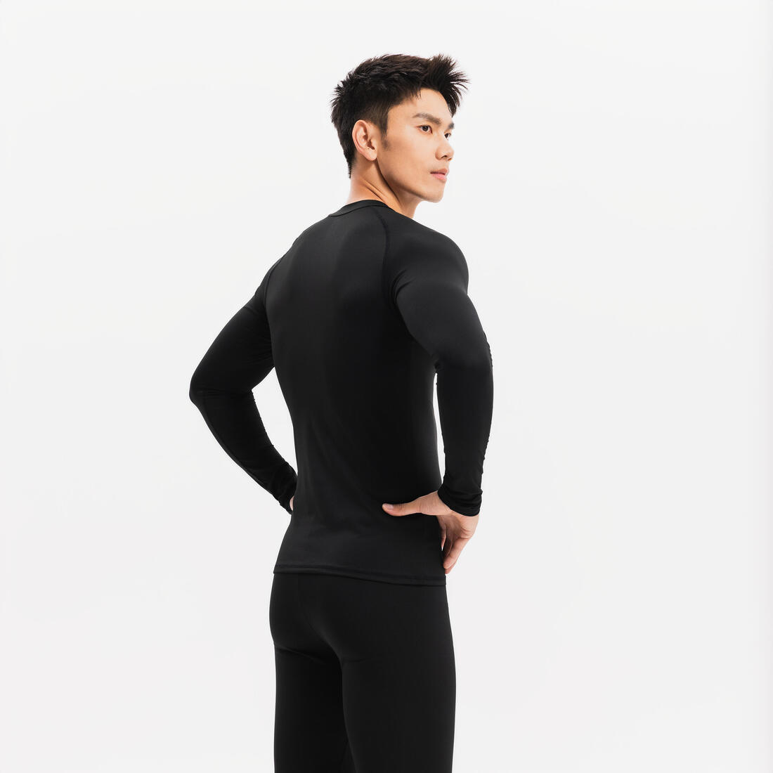 Sous-vetement thermique haut manches longues  adulte noir keepcomfort 100