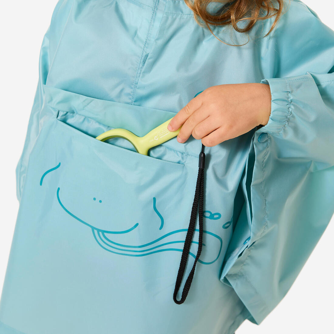 Poncho de randonnée imperméable enfant, MH100 kid