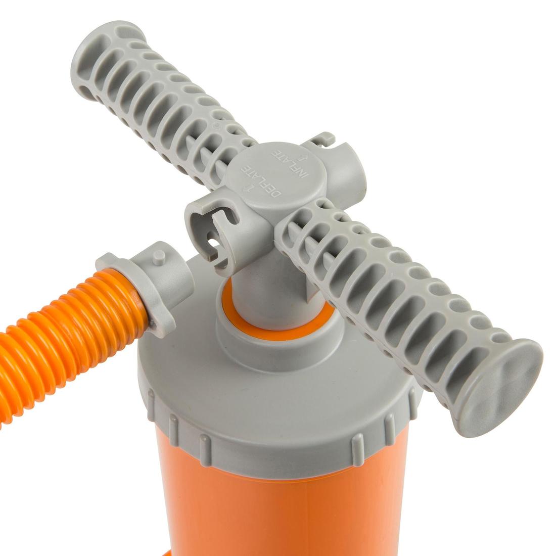 Pompe manuelle de kayak basse pression 1-3 psi double action 2 x 1,4l orange