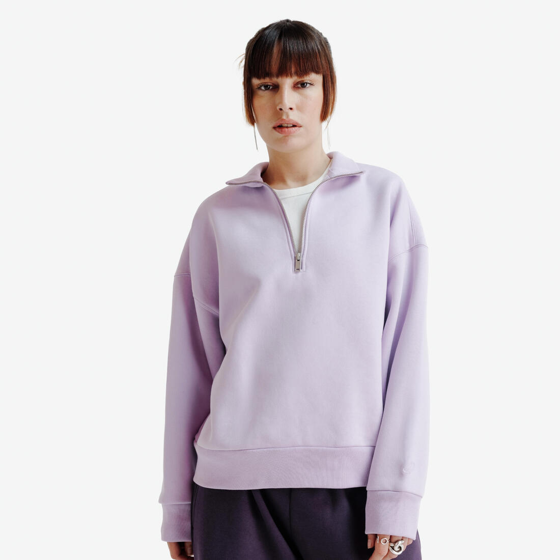 Sweat à col zippé femme, Elementals