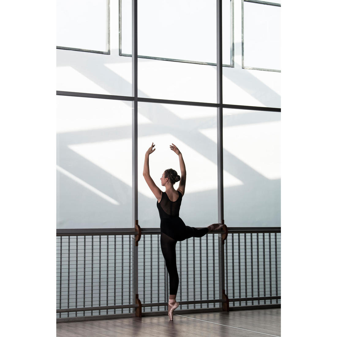 Justaucorps danse classique bi-matière fille